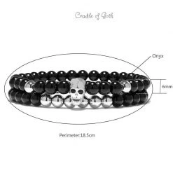 Cradle Of Goth BRACELETS Death Charm Bracelet 19 Cradle Of Goth BRACELETS Death Charm Bracelet