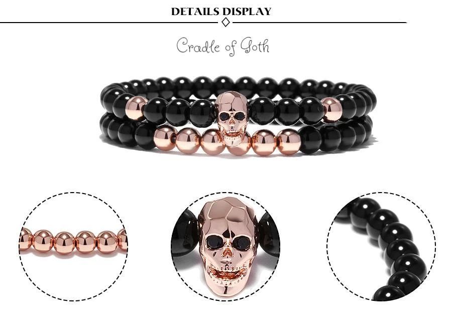 Cradle Of Goth BRACELETS Death Charm Bracelet 6 Cradle Of Goth BRACELETS Death Charm Bracelet