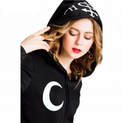 Cradle Of Goth HOODIES & SWEATERS Moon Witch Hoodie (plus Sizes Available)