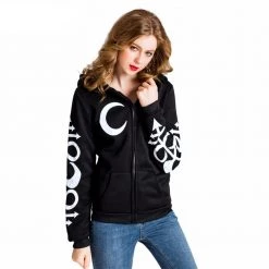 Cradle Of Goth HOODIES & SWEATERS Moon Witch Hoodie (plus Sizes Available)