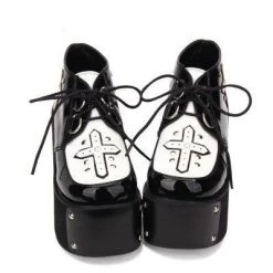 Cradle Of Goth SHOES Priestess' Secret (Vegan Boots) 12 Cradle Of Goth SHOES Priestess' Secret (Vegan Boots)