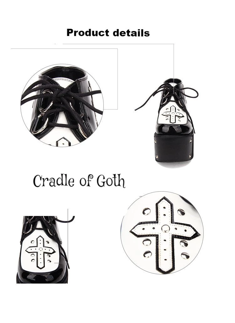 Cradle Of Goth SHOES Priestess' Secret (Vegan Boots) 2 Cradle Of Goth SHOES Priestess' Secret (Vegan Boots)