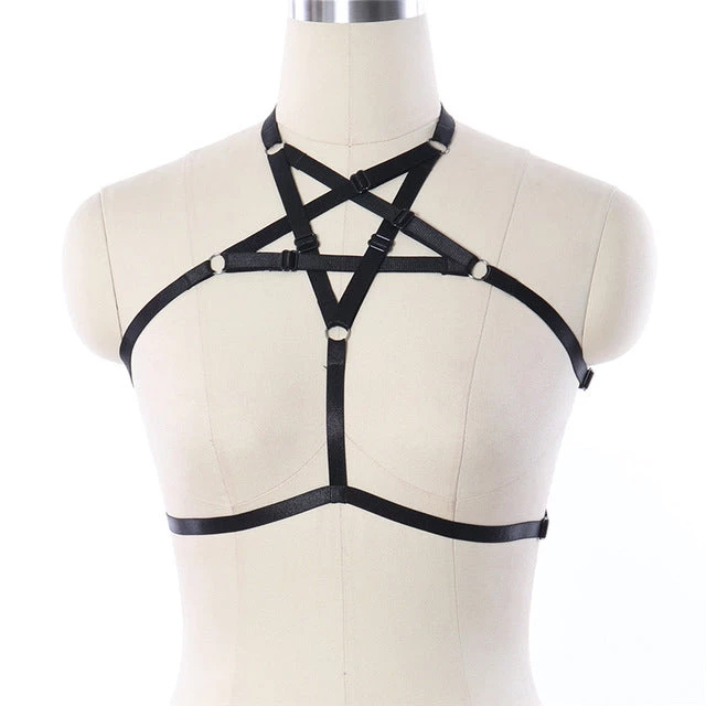 Cradle Of Goth CAGE BRAS & HARNESSES Satan's Priestess Harness 2 Cradle Of Goth CAGE BRAS & HARNESSES Satan's Priestess Harness