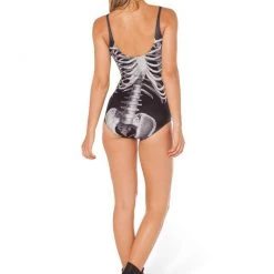 Cradle Of Goth GOTH SWIMWEAR Skeleton One-piece