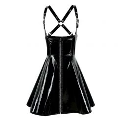 Cradle Of Goth LINGERIE The Night Vixen Dress (Vegan Leather)