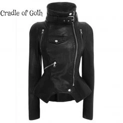 Cradle Of Goth Divine Villain Jacket (Vegan Leather)