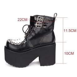 Cradle Of Goth Demonic Queen Platform Boots (Vegan Leather) SHOES