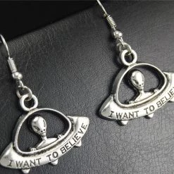 Cradle Of Goth UFO Earrings (Handmade)