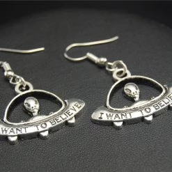 Cradle Of Goth UFO Earrings (Handmade)