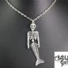 Cradle Of Goth Mermaid Skeleton Necklace NECKLACES