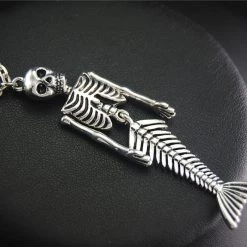 Cradle Of Goth Mermaid Skeleton Necklace NECKLACES
