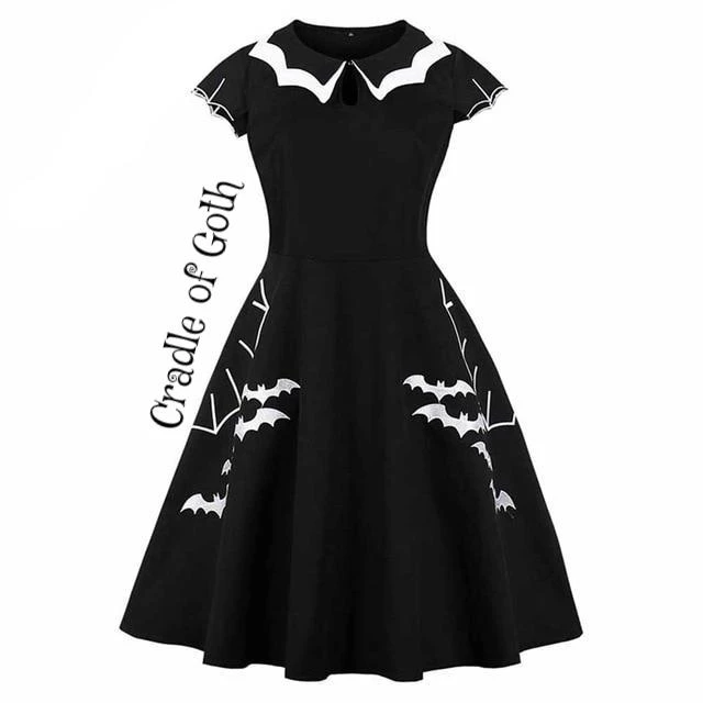 Cradle Of Goth Bats Dress (plus Size) 1 Cradle Of Goth Bats Dress (plus Size)