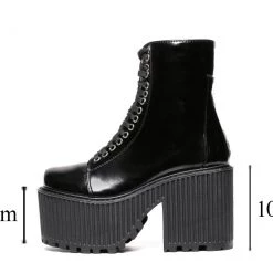 Cradle Of Goth SHOES Satan's Doll Boots (Vegan, Handmade) 9 Cradle Of Goth SHOES Satan's Doll Boots (Vegan, Handmade)