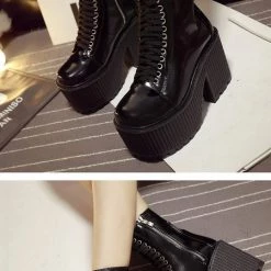 Cradle Of Goth SHOES Satan's Doll Boots (Vegan, Handmade) 15 Cradle Of Goth SHOES Satan's Doll Boots (Vegan, Handmade)