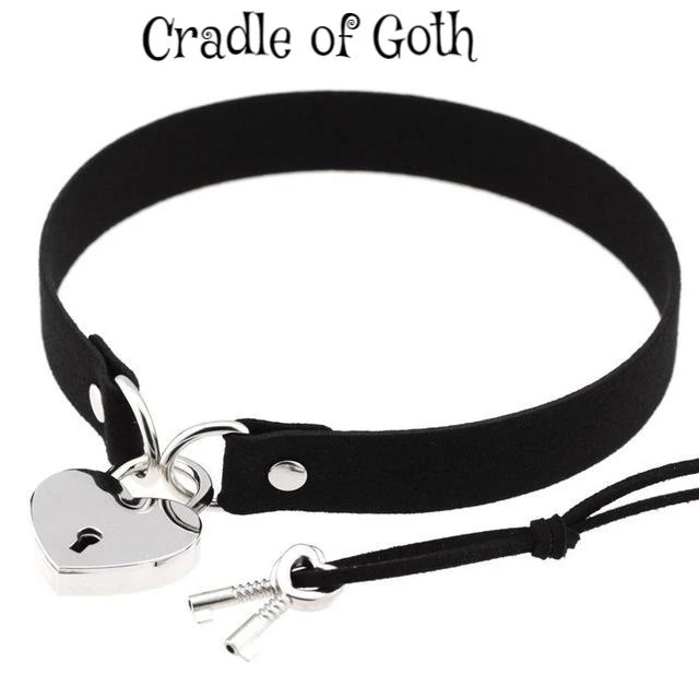 Cradle Of Goth Lock My Heart Away Choker CHOKERS 1 Cradle Of Goth Lock My Heart Away Choker CHOKERS