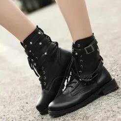 Cradle Of Goth Badass Queen Boots (Vegan)