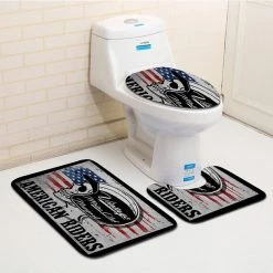 Cradle Of Goth Skull Bathroom Carpet (3 Pieces)