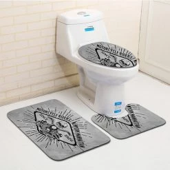 Cradle Of Goth Skull Bathroom Carpet (3 Pieces)