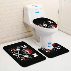Cradle Of Goth Skull Bathroom Carpet (3 Pieces)