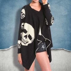 Cradle Of Goth Gravely Cardigan (long Sleeve) SCARVES