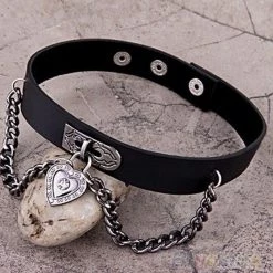 Cradle Of Goth Heart On Strings Choker