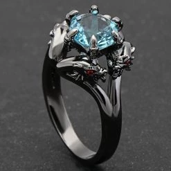 Cradle Of Goth Dragons In Love Ring