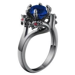 Cradle Of Goth Dragons In Love Ring