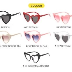 Cradle Of Goth Heart-shaped Sunglasses