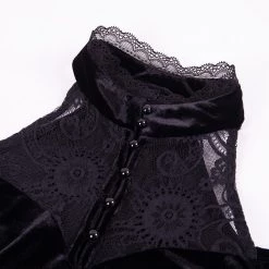 Cradle Of Goth DRESSES Halter Velvet Dress