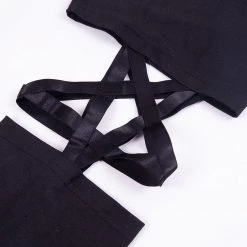 Cradle Of Goth Black And Red Pentagram Pants