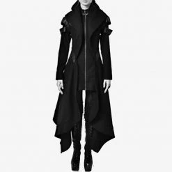 Cradle Of Goth COATS & JACKETS The Worshiper's Hooded Overcoat 14 Cradle Of Goth COATS & JACKETS The Worshiper's Hooded Overcoat