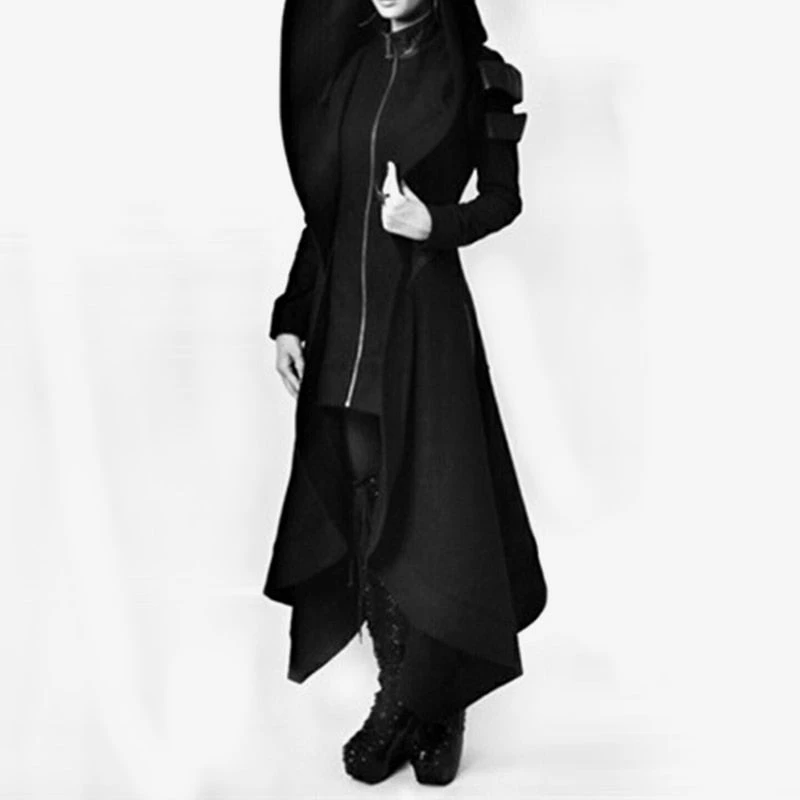 Cradle Of Goth COATS & JACKETS The Worshiper's Hooded Overcoat 2 Cradle Of Goth COATS & JACKETS The Worshiper's Hooded Overcoat