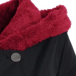 Cradle Of Goth COATS & JACKETS Red Hooded Goth Coat (Spring/Fall Season) Plus Size 27 Cradle Of Goth COATS & JACKETS Red Hooded Goth Coat (Spring/Fall Season) Plus Size