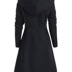 Cradle Of Goth COATS & JACKETS Red Hooded Goth Coat (Spring/Fall Season) Plus Size 19 Cradle Of Goth COATS & JACKETS Red Hooded Goth Coat (Spring/Fall Season) Plus Size