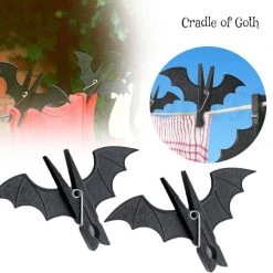 Cradle Of Goth BATH Bat Clothes Clips (2 Pieces)