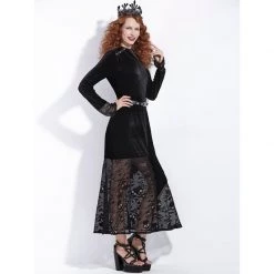 Cradle Of Goth Crow Queen Dress DRESSES