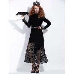 Cradle Of Goth Crow Queen Dress DRESSES