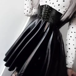 Cradle Of Goth Corset Skirt (Vegan Leather) SKIRTS
