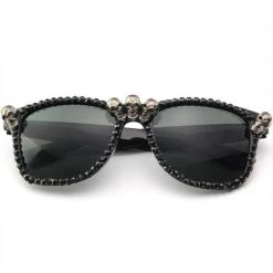 Cradle Of Goth Skull Rhinestone Sunglasses