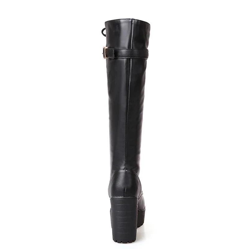 Cradle Of Goth Knee High Goth Boots (Vegan Leather) 7 Cradle Of Goth Knee High Goth Boots (Vegan Leather)