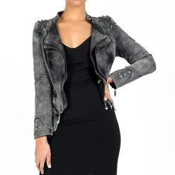 Cradle Of Goth The Tough Chick Jacket (Vegan) COATS & JACKETS