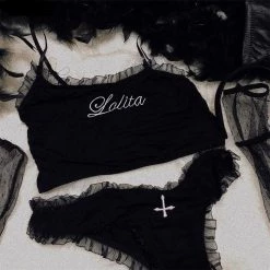 Cradle Of Goth LINGERIE Lolita Bikini Set
