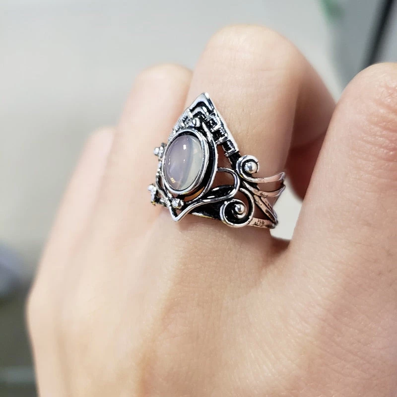 Cradle Of Goth Moonstone Ring RINGS 1 Cradle Of Goth Moonstone Ring RINGS