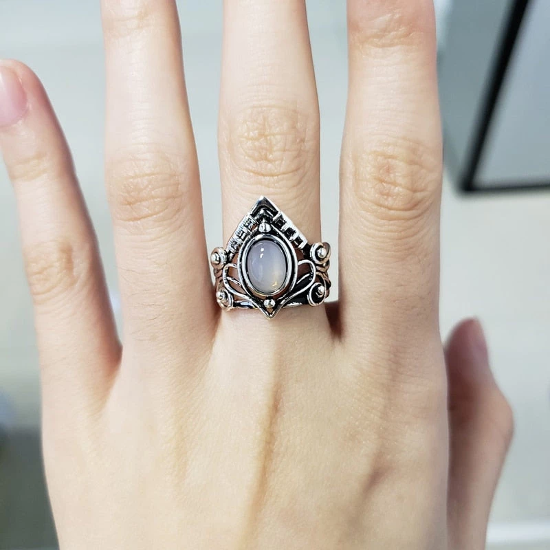 Cradle Of Goth Moonstone Ring RINGS 3 Cradle Of Goth Moonstone Ring RINGS