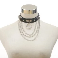 Cradle Of Goth CHOKERS Chained Heart Choker 13 Cradle Of Goth CHOKERS Chained Heart Choker