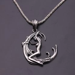 Cradle Of Goth Moon Goddess Necklace NECKLACES