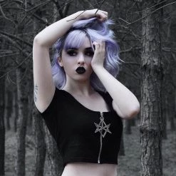 Cradle Of Goth SHIRTS Crop-top From Hell