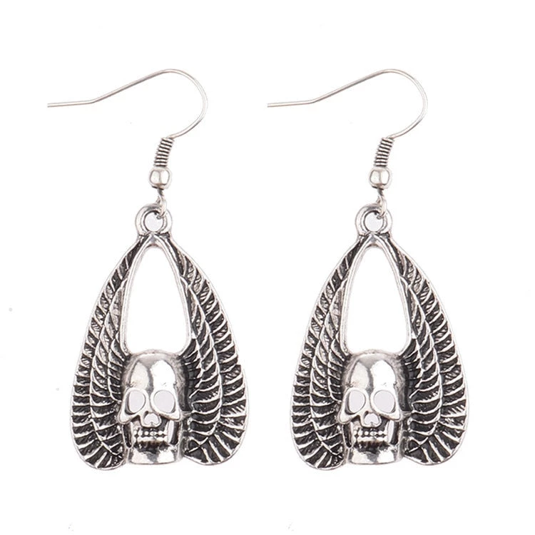 Cradle Of Goth Angel Skulls Earrings 1 Cradle Of Goth Angel Skulls Earrings
