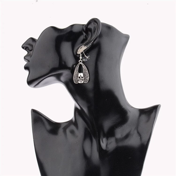 Cradle Of Goth Angel Skulls Earrings 4 Cradle Of Goth Angel Skulls Earrings