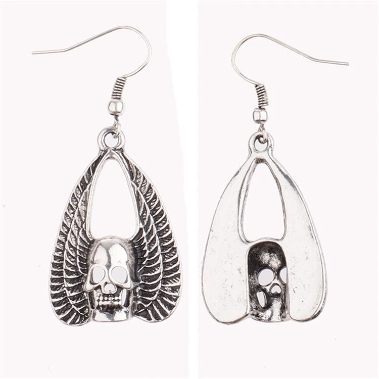 Cradle Of Goth Angel Skulls Earrings 3 Cradle Of Goth Angel Skulls Earrings